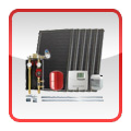 Solarsets mit Flachkollektoren