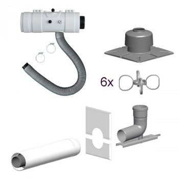 Kompakt-Basis-Set DN 80/125 C93(x) ohne ATB ECOHEAT Plus Öl starr/flex